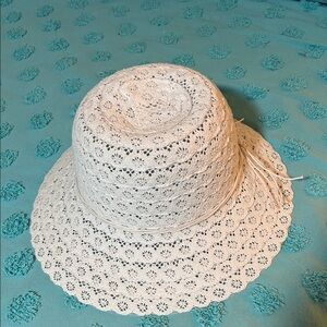 Jane & Berry Elegant White Lace Sun Hat